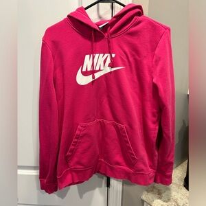 Women’s Nike Hoodie Sweatshirt Pink Medium